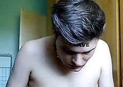 Twink faggot exposed, ass to mouth, exposing