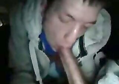 regular buddy 23yo feeds me in his car