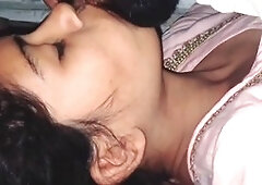 Indian girl Waif enjoys some intimate kissing and passionate licking