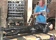 Tightly bound boy's extreme fetish games