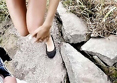HUNT4K. Skinny babe is willing for anything to return BF’s possessions