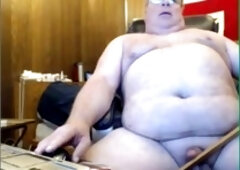 grandpa have fun on webcam