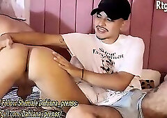 tattooed tgirl and her boyfriend