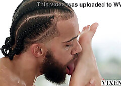 VIXEN Gorgeous Blonde Salesgirl Addison Shows Her Client Real VIP Pussy Service