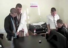 Big Dicks, Little Twinks - Orgy In A Office Room