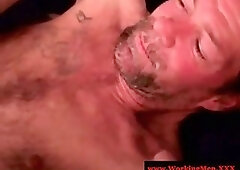 Rough hairy biker getting bumfucked