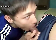 Soccer player sucks coach and got fucked