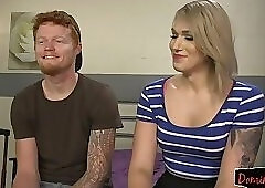 TS beauty drills tight ass from behind