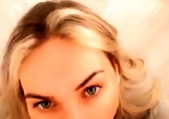 Homemade amateur blonde blowjob