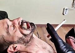 Milf godess giving her slave a punishment he'll never forget