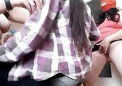 Our neighbour watched our sex in the kitchen and masturbates - Lesbo_illusion