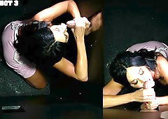 Gloryhole Secrets: Black Hair, Big Tit Whores