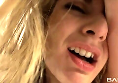 Gorgeous brown-haired chick Ela Darling knows how to suck a dick