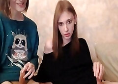 naughty legal age teenager shemales Giving A Hand