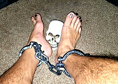 Halloween foot fetish playtime with a spooky twist
