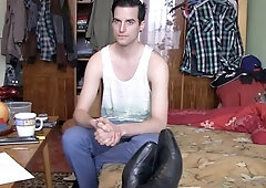 Gaunt dude with a tight butt gets screwed in POV