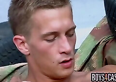 Military Twink Blowjob