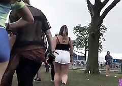 See Spandex Butt Candid on  now! - Booty, Candid, Spanked, Public, Amateur, Large Butt Porn  Blue spandex shorts candid teen