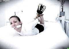 Blone GND S&M during the time that clothed as secretary being tied and gagged EP