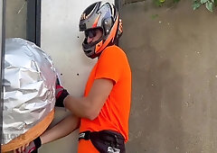 Delivery Courier Fucked Client Hard. Powerful Sex Of Kit Belove And Falcon Al