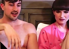 Natalie Mars gives a messy blowjob