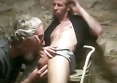 Hot straight guy swallowed by old fag in his basement 2
