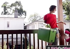 Unshaved amateur sweetheart gets licked by her curvy girlfriend