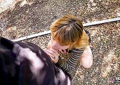 Sexy Coed with Bangs Doing Her First Ever Steamy Porn Scene with Loving Touch