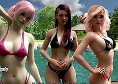 Interactive roleplay with hot visuals and big boobs in a PC game