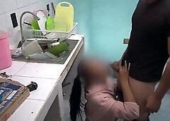 My son's ally finds me in the kitchen, puts my pants aside and puts it in me hard