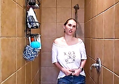 Juicy test on pink tube top