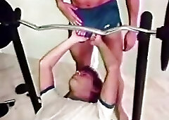 Horny Couple In A Gym