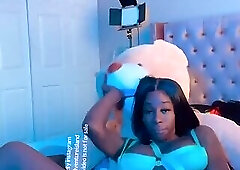 Chyna grinds teddy bear then cums