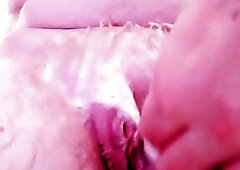 Shaving My Trans Hunk Large Love Button, Hunk Vagina, Shaved and Masturbating