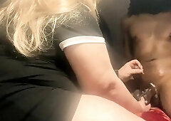 Breasty Gilf likes holding BBC in her hand. Interracial tantra