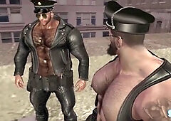 Bara cum inflation, gay urination, urinal muscle