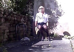 travesti cd cd collants pantyhose exhibition