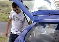 Two English lads camping and jerking off together