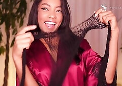 Sofi vega does a hawt try on mesh clothing