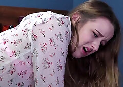 Beauty gets carrot in butt