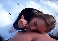 Russian girl, sperm bank, woods