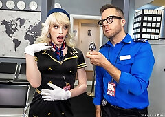 Hot Transsexual Sex Scene At The Airport With Izzy Wilde