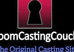 Little Oriental spinner with a cute bushy puss visits the Casting Bed to try-out for a job in porn. Doesn't get the job, does get butt drilled an