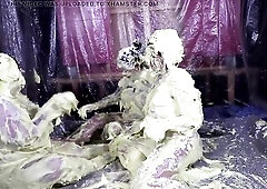 Juicy and bawdy joy with three sexy undressed milfs