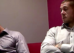 The Gay Office - British Harley Everett in collar rimming