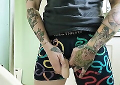 Ftm pissing with his recent shlong for the 1st time prosthetic stp