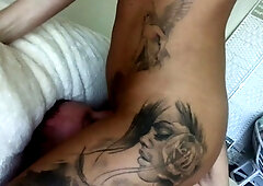 Amateur blond girl with big boobs getting fucked