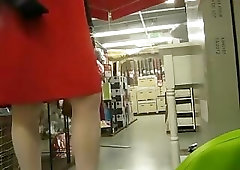 crossdresser in the supermarket