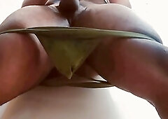 Beefy black bear, huge black cock suck, vocal bbc