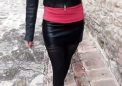 My marvelous lengthy legs and my excitement for hose and high heels